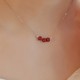 925 Sterling Silver Cinnabar Bead Calm Blessing Necklace 925 Sterling Silver Cinnabar Bead Calm Blessing Necklace