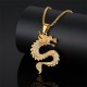 Chinese Zodiac Dragon Zircon Protection Necklace Chinese Zodiac Dragon Zircon Protection Necklace