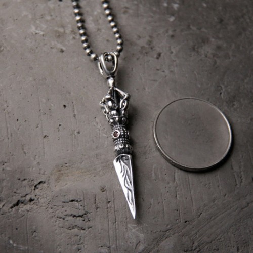 925 Sterling Silver Dorje Vajra Enlightenment Necklace 925 Sterling Silver Dorje Vajra Enlightenment Necklace