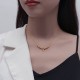 Golden Bamboo Pattern Titanium Steel Wealth Necklace