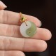 Yin Yang Jade 18K Gold Prosperity Necklace Pendant Yin Yang Jade 18K Gold Prosperity Necklace Pendant