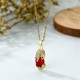 Natural Garnet Pixiu Fortune Necklace Natural Garnet Pixiu Fortune Necklace
