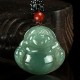Laughing Buddha Jade Abundance Pendant