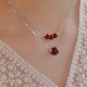 925 Sterling Silver Cinnabar Bead Calm Blessing Necklace 925 Sterling Silver Cinnabar Bead Calm Blessing Necklace