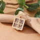 24K Gold Plated White Jade Dorje Protection Necklace 24K Gold Plated White Jade Dorje Protection Necklace