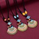 Peacock Amber Turquoise Agate Fortune Necklace