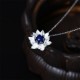 925 Silver Lazurite Lotus Flower Self-Care Necklace 925 Silver Lazurite Lotus Flower Self-Care Necklace