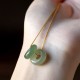 Round Jade Peace Buckle Luck Necklace Pendant Round Jade Peace Buckle Luck Necklace Pendant