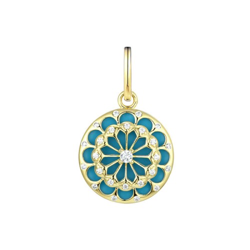 925 Sterling Silver Turquoise Zircon Protection Necklace 925 Sterling Silver Turquoise Zircon Protection Necklace