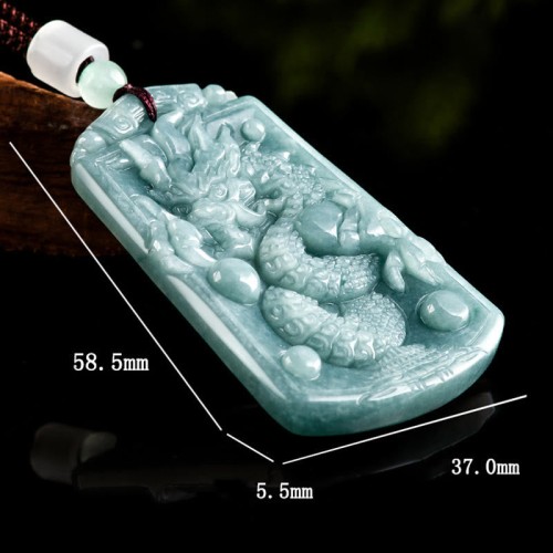 Year of the Dragon Jade Strength Necklace Pendant Year of the Dragon Jade Strength Necklace Pendant