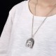 925 Sterling Silver Buddha Head Compassion Necklace 925 Sterling Silver Buddha Head Compassion Necklace