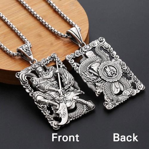 Guan Gong Dragon Wealth Necklace Pendant Guan Gong Dragon Wealth Necklace Pendant