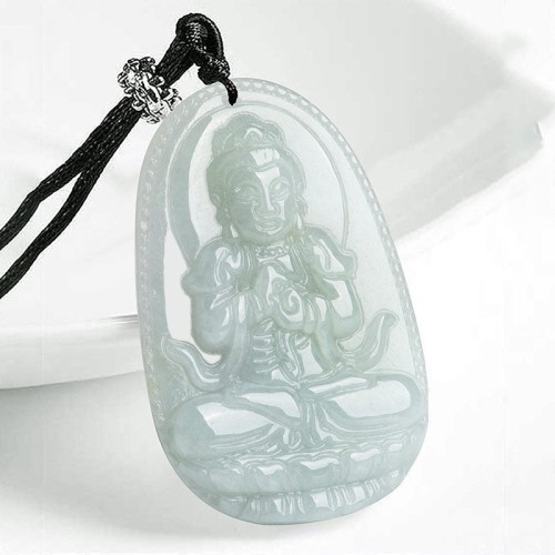 Chinese Zodiac Natal Buddha Jade Prosperity Necklace
