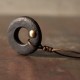 Zen Circle Ebony Wood Calm Necklace Pendant Zen Circle Ebony Wood Calm Necklace Pendant