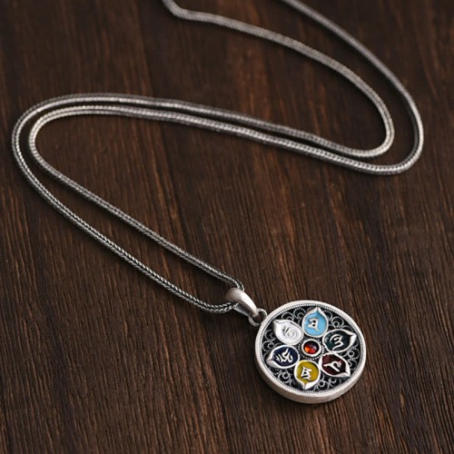 Om Mani Padme Hum Purity Necklace Pendant Om Mani Padme Hum Purity Necklace Pendant