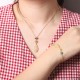 925 Silver Hetian White Jade Water Drop Necklace