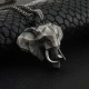 Elephant Pewter Titanium Strength Necklace Pendant