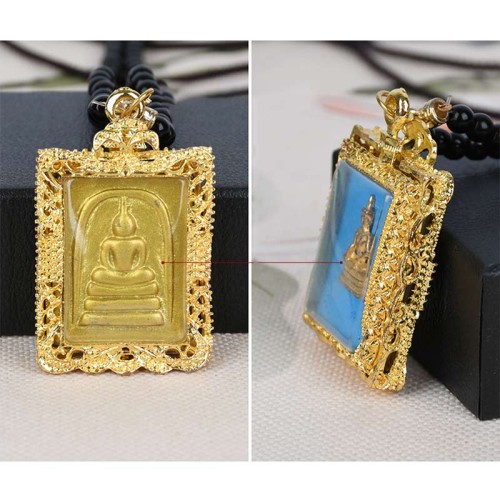 Obsidian Buddha Serenity Necklace