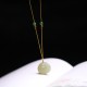 Hetian Jade Small Bag Prosperity String Necklace Pendant Hetian Jade Small Bag Prosperity String Necklace Pendant
