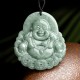 Laughing Buddha Jade Copper Coin Abundance Necklace