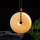 Golden Silk Jade Peace Wealth Necklace Pendant Golden Silk Jade Peace Wealth Necklace Pendant