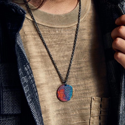 999 Sterling Silver Half Demon Half Buddha Compassion Necklace 999 Sterling Silver Half Demon Half Buddha Compassion Necklace
