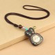 Tibet Ebony Five God of Wealth Necklace