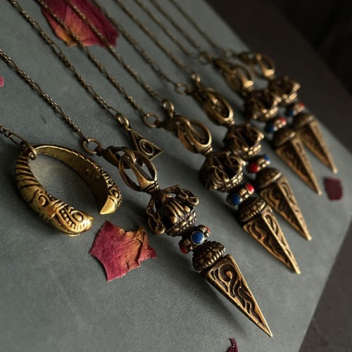 Pentagram Eye of God Feather Copper Healing Necklace Pentagram Eye of God Feather Copper Healing Necklace
