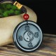 Hetian Cyan Jade Yin Yang Harmony Necklace Hetian Cyan Jade Yin Yang Harmony Necklace