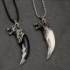 Wolf Tooth Titanium Steel Balance Necklace Wolf Tooth Titanium Steel Balance Necklace