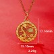 Sterling Silver Year of the Dragon Jade Luck Necklace Pendant