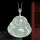 925 Sterling Silver Jade Laughing Buddha Necklace 925 Sterling Silver Jade Laughing Buddha Necklace