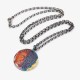 999 Sterling Silver Half Demon Half Buddha Compassion Necklace 999 Sterling Silver Half Demon Half Buddha Compassion Necklace