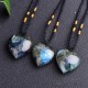 Labradorite Heart Support Necklace Labradorite Heart Support Necklace