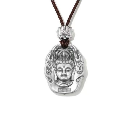 Chinese Zodiac Buddha Om Mani Padme Hum Lotus Necklace Chinese Zodiac Buddha Om Mani Padme Hum Lotus Necklace