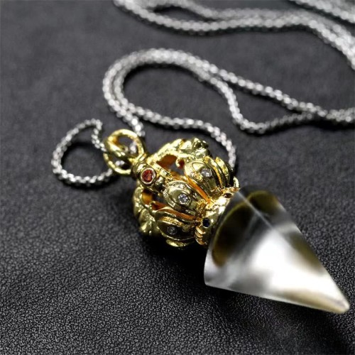 Tibetan Dorje Vajra Lotus Liuli Strength Necklace Pendant Tibetan Dorje Vajra Lotus Liuli Strength Necklace Pendant