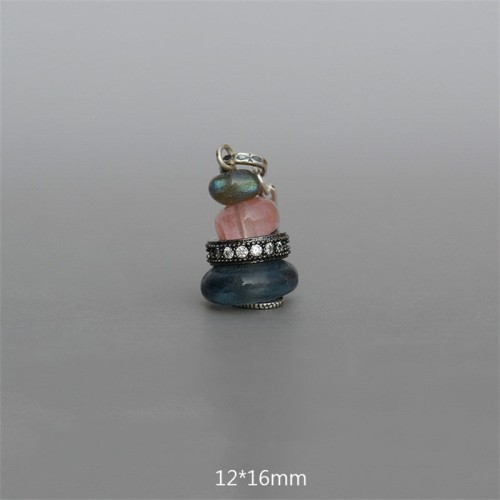 Zen Cairn Labradorite Crystal Calm Necklace
