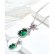 925 Silver Green Chalcedony Butterfly Courage Necklace 925 Silver Green Chalcedony Butterfly Courage Necklace