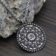 Six True Words Peace Flower Pattern Necklace