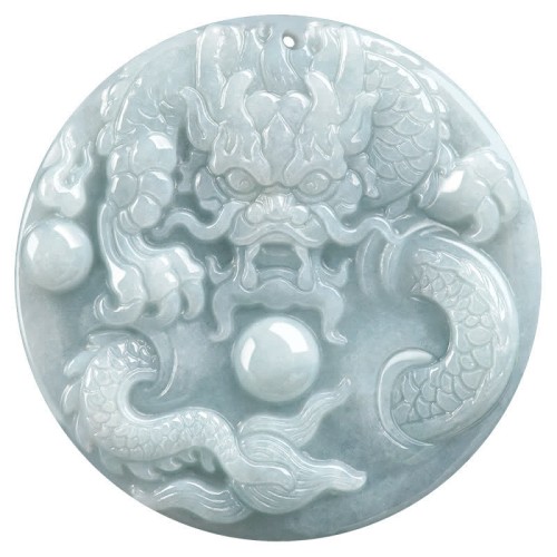 Flash Sale - Chinese Zodiac Dragon Jade Success Amulet Pendant