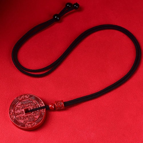 Cinnabar Mountain Ghost Bagua Blessing Necklace