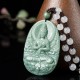 Natural Jade Avalokitesvara Wealth Necklace
