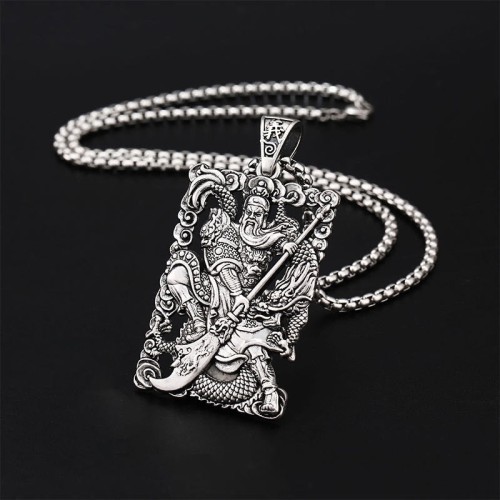 Guan Gong Dragon Wealth Necklace Pendant Guan Gong Dragon Wealth Necklace Pendant