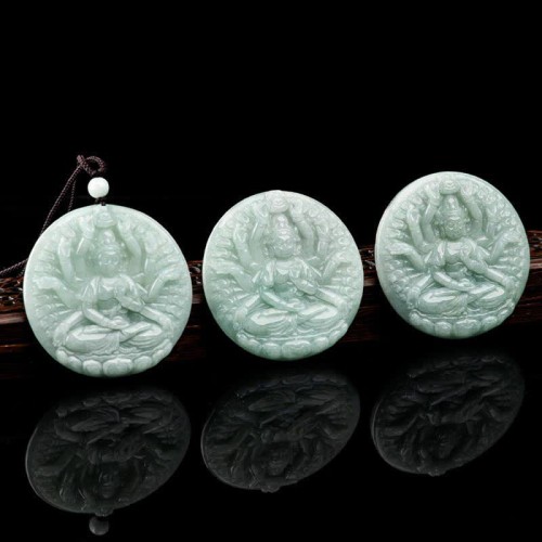 Thousand-Hand Kwan Yin Jade Blessing Necklace Thousand-Hand Kwan Yin Jade Blessing Necklace