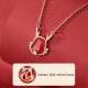 925 Sterling Silver Year of the Dragon Red Agate Necklace 925 Sterling Silver Year of the Dragon Red Agate Necklace