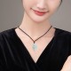 Natural Jade Nine-Tailed Fox Prosperity Necklace