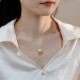 14K Gold Plated Pearl Hetian Jade Cat Necklace 14K Gold Plated Pearl Hetian Jade Cat Necklace