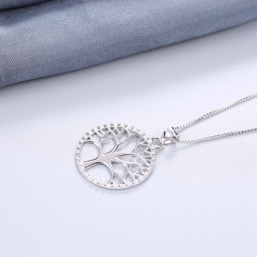 Tree of Life Sterling Silver Creation Necklace Pendant Tree of Life Sterling Silver Creation Necklace Pendant