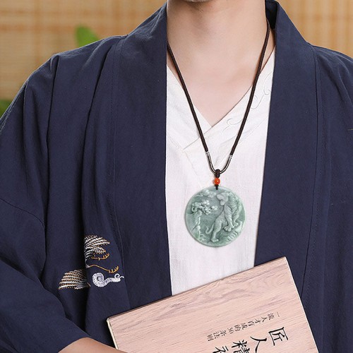 Chinese Zodiac Tiger Jade Protection Necklace Chinese Zodiac Tiger Jade Protection Necklace