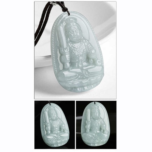Chinese Zodiac Natal Buddha Jade Prosperity Necklace